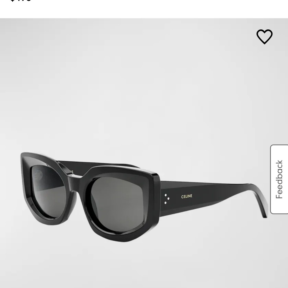 Authentic Celine Bold 3 Dots Acetate Butterfly Sunglasses Black